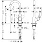 hansgrohe Logis M31 Einhebel-Küchenmischer 260, 1jet