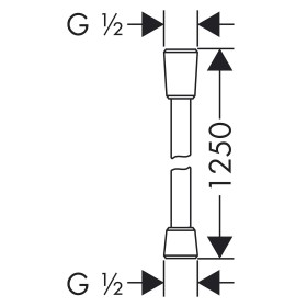 hansgrohe Isiflex Brauseschlauch 125 cm