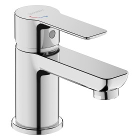 Miscelatore monocomando per lavabo Duravit D-Code FreshStart e MinusFlow