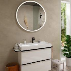 hansgrohe Tecturis S Einhebel-Waschtischarmatur 110 Fine CoolStart wassersparend+ mit Zugstangen-Ablaufgarnitur