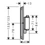 hansgrohe ShowerSelect Comfort Q Thermostat Unterputz für 1 Verbraucher