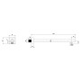Villeroy & Boch Universal Showers Regenbrausearm eckig