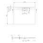Villeroy & Boch Architectura Metalrim Duschwanne, 100 x 80 x 1,5 cm