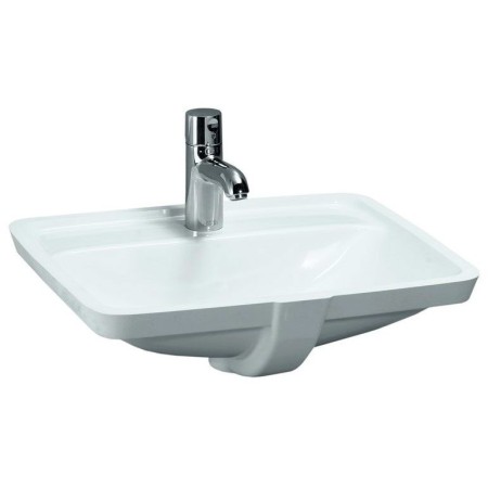 LAUFEN PRO S Einbauwaschtisch von unten 52,5 cm, mit Hahnloch und Überlauf
