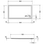 Duravit Starck Slimline Duschwanne Rechteck 160 x 90 cm