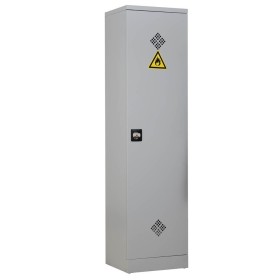 Wolfstahl Chemikalienschrank Gefahrstoffschrank Stahl lichtgrau 50 x 42 x 195 cm