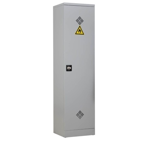 Wolfstahl Chemikalienschrank Gefahrstoffschrank Stahl lichtgrau 50 x 42 x 195 cm