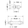 Duravit B.2 Brausethermostat Aufputz