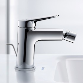 Duravit Wave Einhebel-Bidetarmatur mit Zugstangen-Ablaufgarnitur
