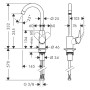 hansgrohe Logis M31 Einhebel-Küchenarmatur 260, Eco, 1jet