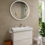 hansgrohe Tecturis S Einhebel-Waschtischarmatur 110 Fine CoolStart wassersparend+ mit Zugstangen-Ablaufgarnitur