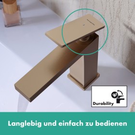 hansgrohe Tecturis E Standventil 80 wassersparend+ mit Hebelgriff für Kaltwasser oder vorgemischtes Wasser ohne Ablaufgarnitur