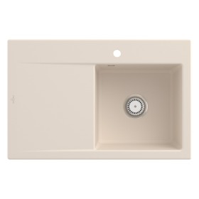 Villeroy & Boch Subway Style 45 Einbauspüle, Ablaufgarnitur mit Handbetätigung, Becken rechts