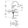 GROHE Start Einhand-Spültischbatterie 1/2" hoher Auslauf