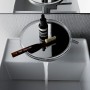 LAUFEN Kartell Waschtisch 37,5 x 43,5 cm, freistehend mit 1 Hahnloch