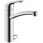 hansgrohe Focus M41 Einhebel-Küchenmischer 200, Geräteabsperrventil, 1jet
