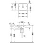 Duravit DuraStyle Handwaschbecken 45 cm, mit 1 Hahnloch