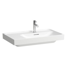 Lavabo LAUFEN MEDA 80 x 46 cm, con foro per rubinetto e troppopieno, mensola a sinistra