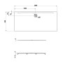 LAUFEN PRO Marbond Duschwanne 200 x 90 x 3,6 cm
