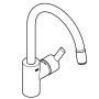 GROHE Feel Einhand-Spültischbatterie 1/2"