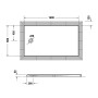 Duravit Tempano Duschwanne 160 x 90 cm