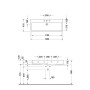 Duravit Vero Waschtisch 120 cm mit 1 Hahnloch