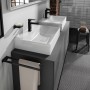 hansgrohe Xevolos E Aufsatzwaschtisch geschliffen 60 x 48 cm mit Hahnloch ohne Überlauf