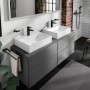 hansgrohe Xevolos E Aufsatzwaschtisch geschliffen 60 x 48 cm mit Hahnloch ohne Überlauf