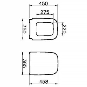 Copriwater VitrA Shift con chiusura rallentata