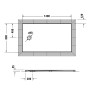 Duravit Tempano Duschwanne 140 x 80 cm