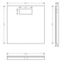hansgrohe RainDrain Board befliesbares Duschelement 1000/1000 mit Installationsset