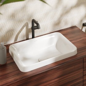 hansgrohe Xuniva Q Einbauwaschtisch 55 x 40 cm, mit Überlauf, mit SmartClean