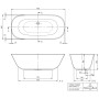 Villeroy & Boch Theano freistehende Badewanne 175 x 80 cm