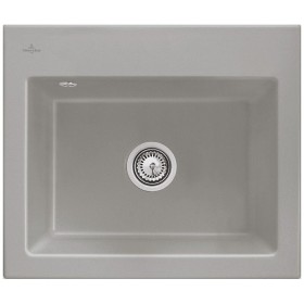 Évier encastrable Villeroy & Boch Subway 60 S, bonde à commande manuelle