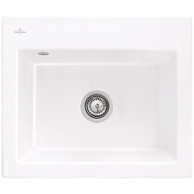 Évier encastrable Villeroy & Boch Subway 60 S avec bonde à actionnement manuel