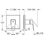 GROHE Eurocube Einhand-Brausebatterie