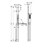 hansgrohe Pulsify E Brauseset 100 1 Strahlart mit Duschstange 90 cm, EcoSmart