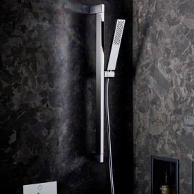 hansgrohe Pulsify E Brauseset 100 1 Strahlart mit Duschstange 65 cm, EcoSmart