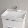 Villeroy & Boch Taro Waschtisch 60 cm mit CeramicPlus Beschichtung, 1 Hahnloch, ohne Überlauf
