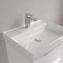 Villeroy & Boch Taro Waschtisch 60 cm mit CeramicPlus Beschichtung, 1 Hahnloch, ohne Überlauf