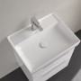 Villeroy & Boch Taro Waschtisch 60 cm mit CeramicPlus Beschichtung, 1 Hahnloch, ohne Überlauf