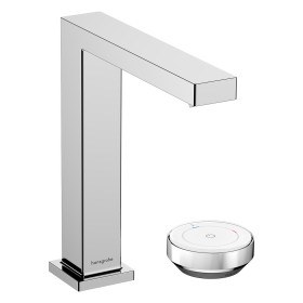 hansgrohe Tecturis E 2-Loch Waschtischarmatur 150 CoolStart wassersparend+ mit Ablaufgarnitur