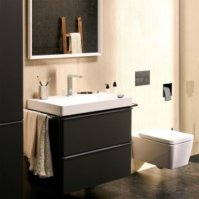 hansgrohe Tecturis E 2-Loch Waschtischarmatur 150 CoolStart wassersparend+ mit Ablaufgarnitur