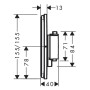 hansgrohe ShowerSelect Comfort Q Thermostat Unterputz für 1 Verbraucher