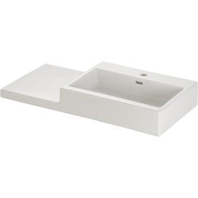LAUFEN Living City Waschtisch 100 cm mit Überlauf und 1 Hahnloch, Ablage links