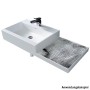 LAUFEN Living City Waschtisch 100 cm mit Überlauf und 1 Hahnloch, Ablage links