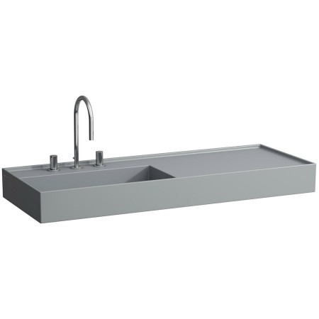 LAUFEN Kartell Waschtisch 120 x 46 cm, mit Ablage rechts, mit 3 Hahnlöchern