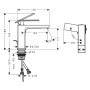 hansgrohe Tecturis E Einhebel-Waschtischarmatur 110 CoolStart wassersparend+ mit Zugstangen-Ablaufgarnitur