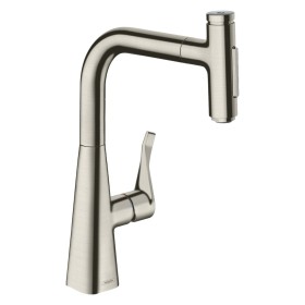 hansgrohe Metris Select M71 Einhebel-Küchenmischer 240, Ausziehbrause, 2jet