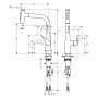 hansgrohe Metris Select M71 Einhebel-Küchenmischer 240, Ausziehbrause, 2jet